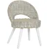 Image de VidaXL Chaise de canapé - Rotin kubu blanc