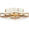 Image de vidaXL Salon de jardin 6 pcs - Acacia solide