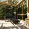Image de Salon de jardin 2 pcs résine tressée gris