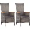 Image de VIDAXL vidaXL Chaises d'extérieur - Gris