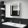 Image de vidaXL Armoire LED de salle de bain - Blanc