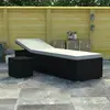 Image de vidaXL Chaise longue avec table