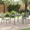 Image de vidaXL Chaises empilables d'extérieur lot de 2 - Résine tressée
