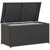 Image de vidaXL Boîte de rangement 100x50x50 cm Noir