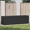 Image de vidaXL Boîte rangement 200x50 cm Noir