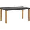 Image de vidaXL Banc de jardin 120 cm Résine tressée Noir
