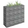 Image de vidaXL Lit surélevé à gabion Acier galvanisé 90x30x90 cm