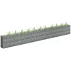 Image de vidaXL Lit surélevé à gabion Acier galvanisé 450x30x60 cm
