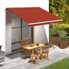 Image de vidaXL Tissu Auvent 400x300 cm - Orange/Marron