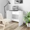 Image de vidaXL Bureau Blanc