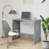 Image de vidaXL Bureau - Gris béton