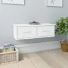 Image de vidaXL Étagère Murale avec Tiroirs 60 cm - Blanc