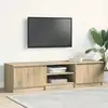 Image de vidaXL Meuble TV Chêne sonoma 140x40x35,5 cm Bois d'ingénierie