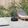 Image de vidaXL Socle parasol remplissable 15 L Noir