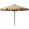 Image de vidaXL Parasol 330 cm - Taupe