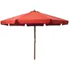 Image de vidaXL Parasol avec mât en bois - 330 cm - Terre cuite