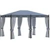 Image de vidaXL Tonnelle avec moustiquaire 4x3 m - Anthracite