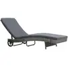 Image de vidaXL Chaise Longue avec Coussin - Anthracite