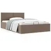 Image de vidaXL Cadre de lit 140x200 cm Taupe