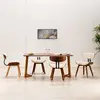 Image de vidaXL Chaises bois courbé crème