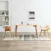Image de vidaXL Chaises à manger lot de 2 - Crème Bois Similicuir