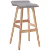 Image de VidaXL Chaise de bar gris clair