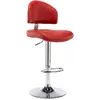 Image de vidaXL Tabouret de Bar Rouge Bordeaux Similicuir