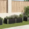 Image de vidaXL Jardinière 160 x 80 x 45 cm Acier galvanisé