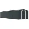 Image de vidaXL Abri de Jardin en Métal - Anthracite - 257x779x181 cm