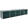 Image de vidaXL Lit surélevé de jardin - Acier galvanisé 400x80x77 cm - Vert