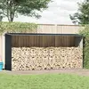 Image de vidaXL Abri de stockage à bois 330x84x152 cm - Anthracite