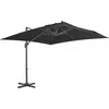 Image de vidaXL Parasol de jardin - Porte-à-faux - Noir