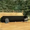 Image de vidaXL Salon de jardin 4 pcs avec coussins résine tressée - Noir