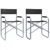 Image de vidaXL Chaises réalisateur - Lot de 2
