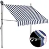 Image de VIDAXL Auvent manuel rétractable avec LED 100 cm