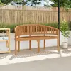 Image de vidaXL Banc en Banane - Teck 151 cm
