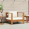Image de vidaXL Chaise de jardin - Crème