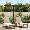 Image de vidaXL Parasol de jardin 2x1,5 m - Noir