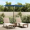 Image de VidaXL Parasol avec mât en aluminium 2x1,5 m - Bleu azuré