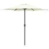 Image de vidaXL Parasol de jardin 270x246 cm Blanc sable