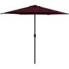 Image de vidaXL Parasol de jardin - Rouge bordeaux - 270x246 cm