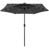 Image de vidaXL Parasol jardin LED - Anthracite