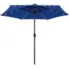 Image de vidaXL Parasol de jardin LED 270 cm - Bleu Azur