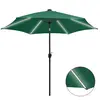 Image de vidaXL Parasol de jardin LED Vert