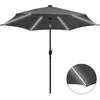 Image de vidaXL Parasol LED 300 cm Anthracite