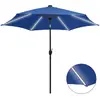 Image de vidaXL Parasol Jardin LED Ø 300 cm - Bleu Azuré