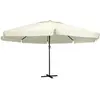 Image de vidaXL Parasol de Jardin 600 cm - Blanc Sable