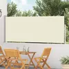 Image de vidaXL Auvent latéral de patio 120x500 cm - Crème