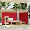 Image de VIDAXL Auvent latéral rétractable - Rouge 120 x 600 cm
