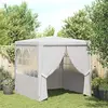 Image de vidaXL Tente de réception avec parois latérales 2,5x2,5m Blanc 90 g/m²